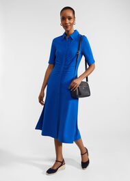 Paisley Ponte Dress, Atlantic Blue, hi-res