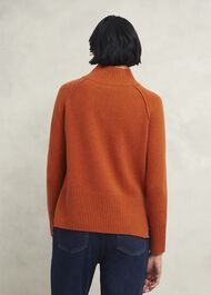 Lorraine Wool Blend Sweater, Burnt Orange, hi-res