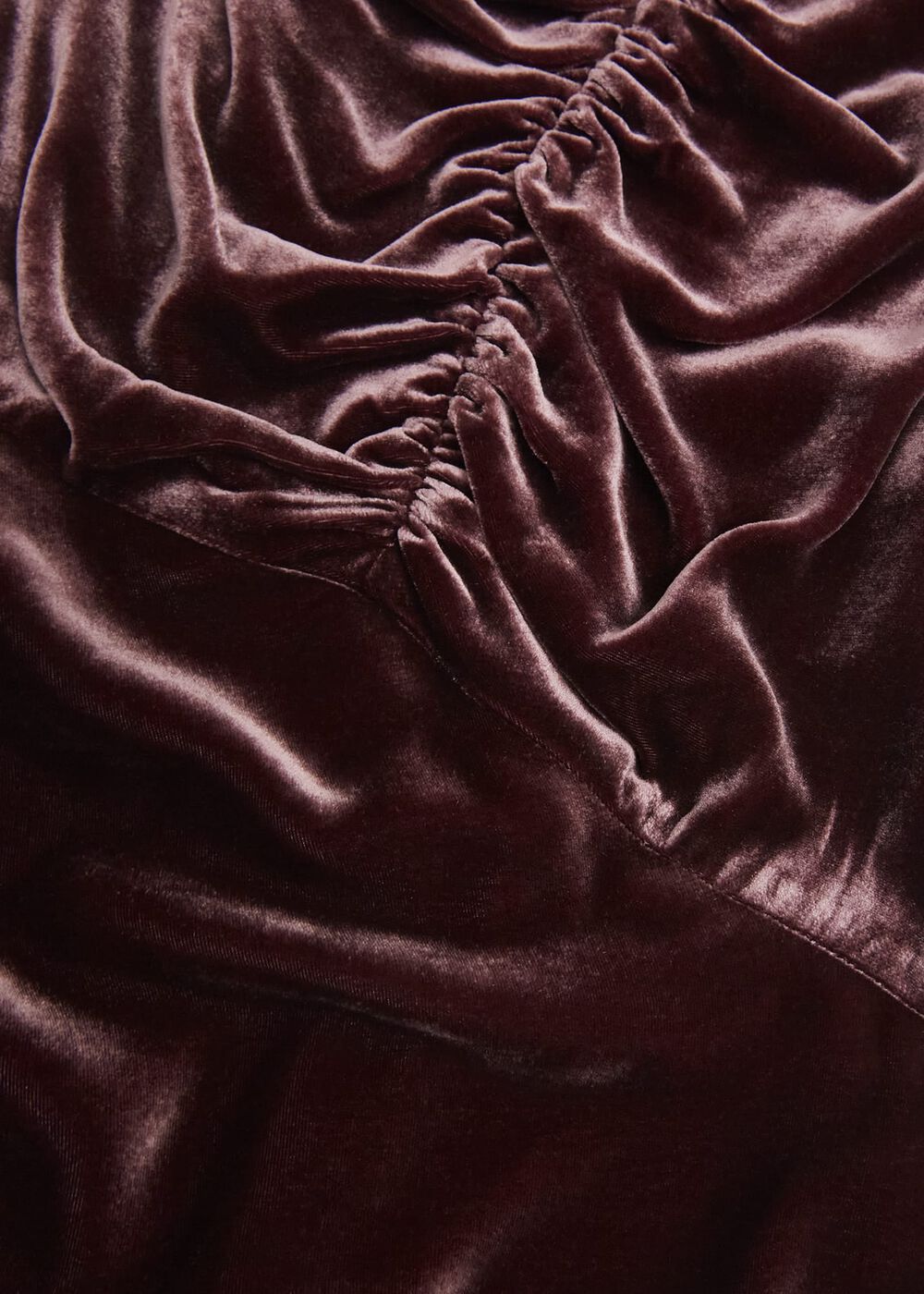 Isleworth Velvet Dress With Silk, Cocoa Brown, hi-res
