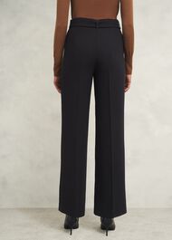 Petite Drew Wide Trousers, Black, hi-res