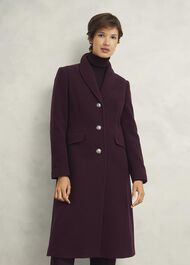 Edwina Coat, Wine, hi-res