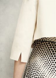 Arizona Textured Jacket, Buttercream, hi-res
