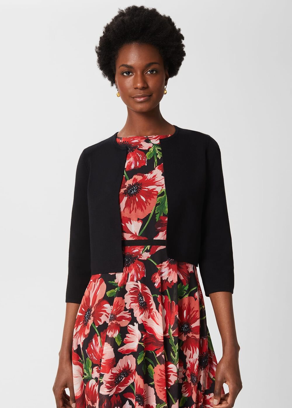 Ella Cardigan, Black, hi-res