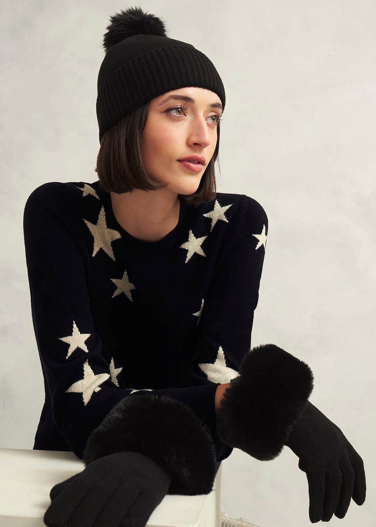 Alison Hat, Black, hi-res