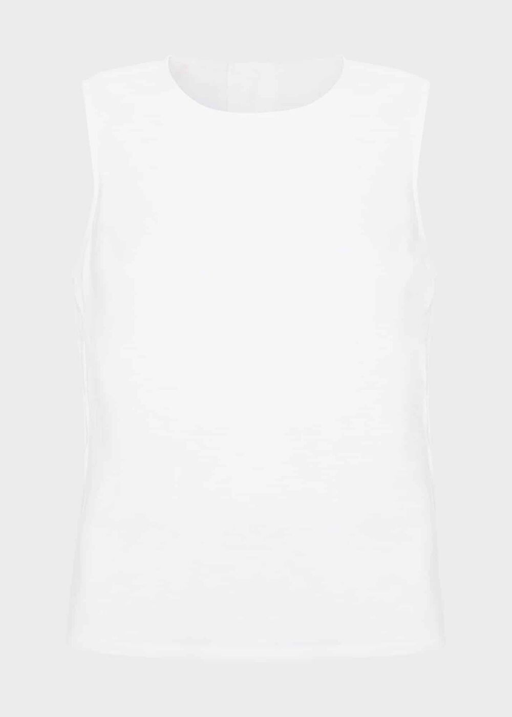 Malindi Linen Top, White, hi-res