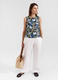 Malindi Linen Top, Multi, hi-res