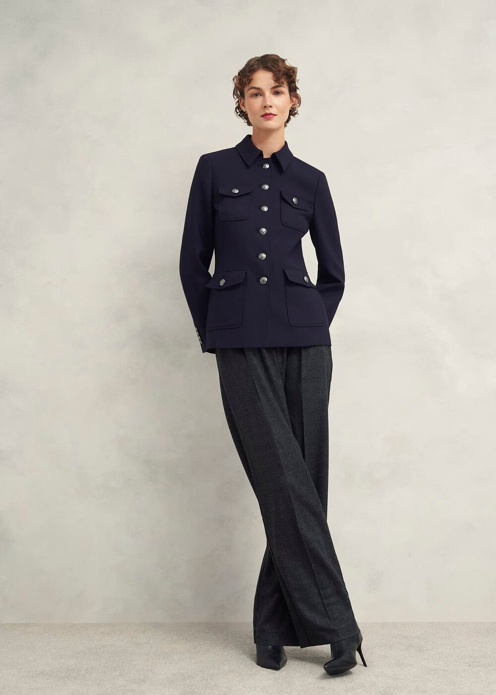 Dorney Jacket With Wool, Navy, hi-res