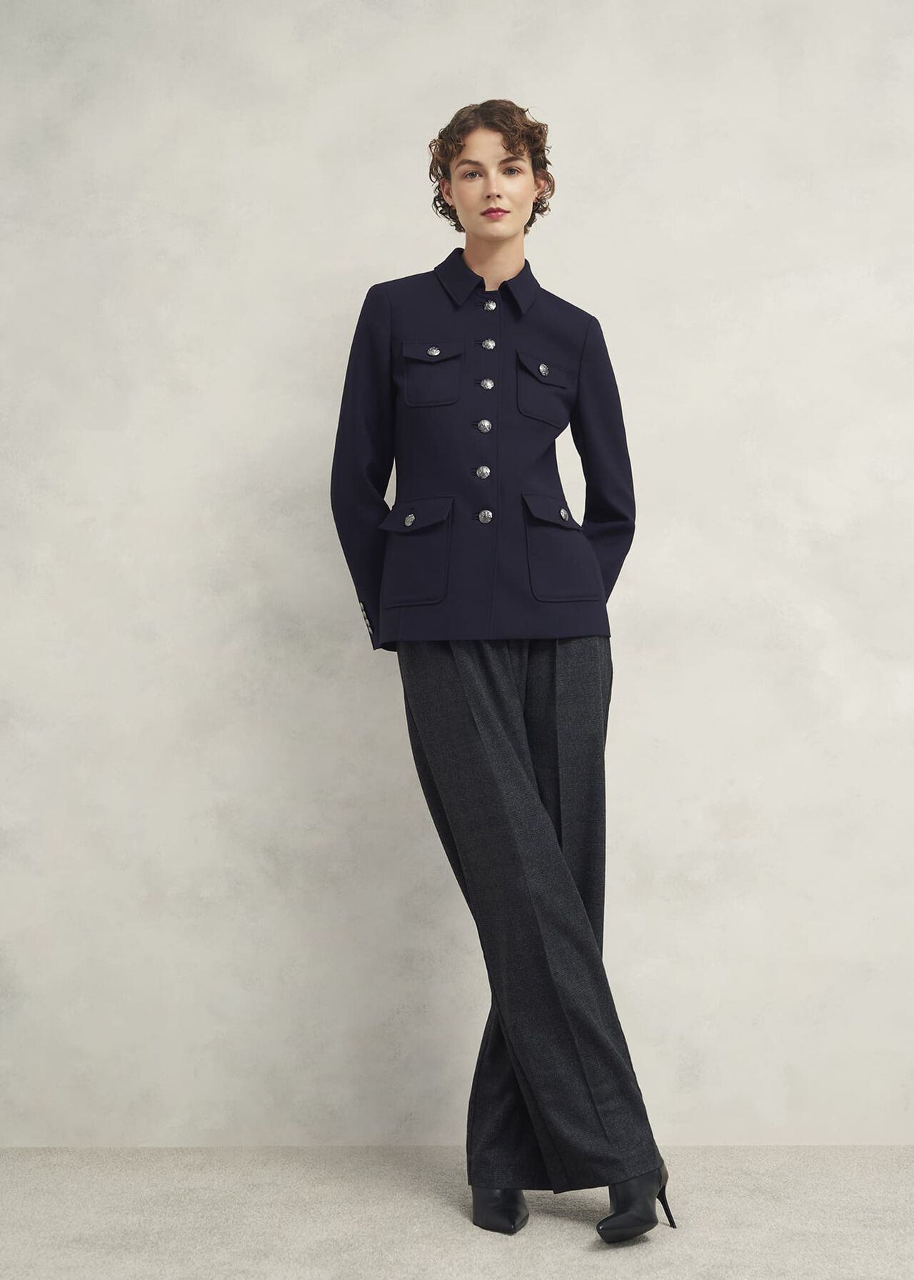 Dorney Jacket With Wool, Navy, hi-res