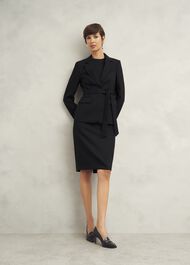 Casey Dress With Wool, Black, hi-res