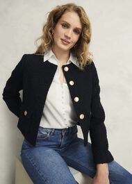Madison Blouse, Ivory, hi-res