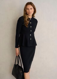 Bridget Knitted Jacket, Black, hi-res