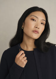 Petra Knitted Jacket, Hobbs Navy, hi-res