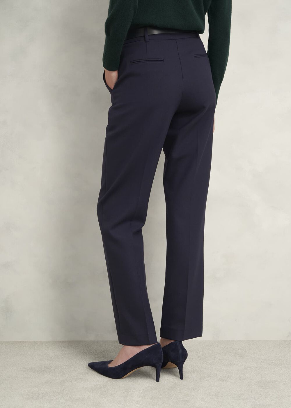 Petite Gerrie Trousers, Navy, hi-res