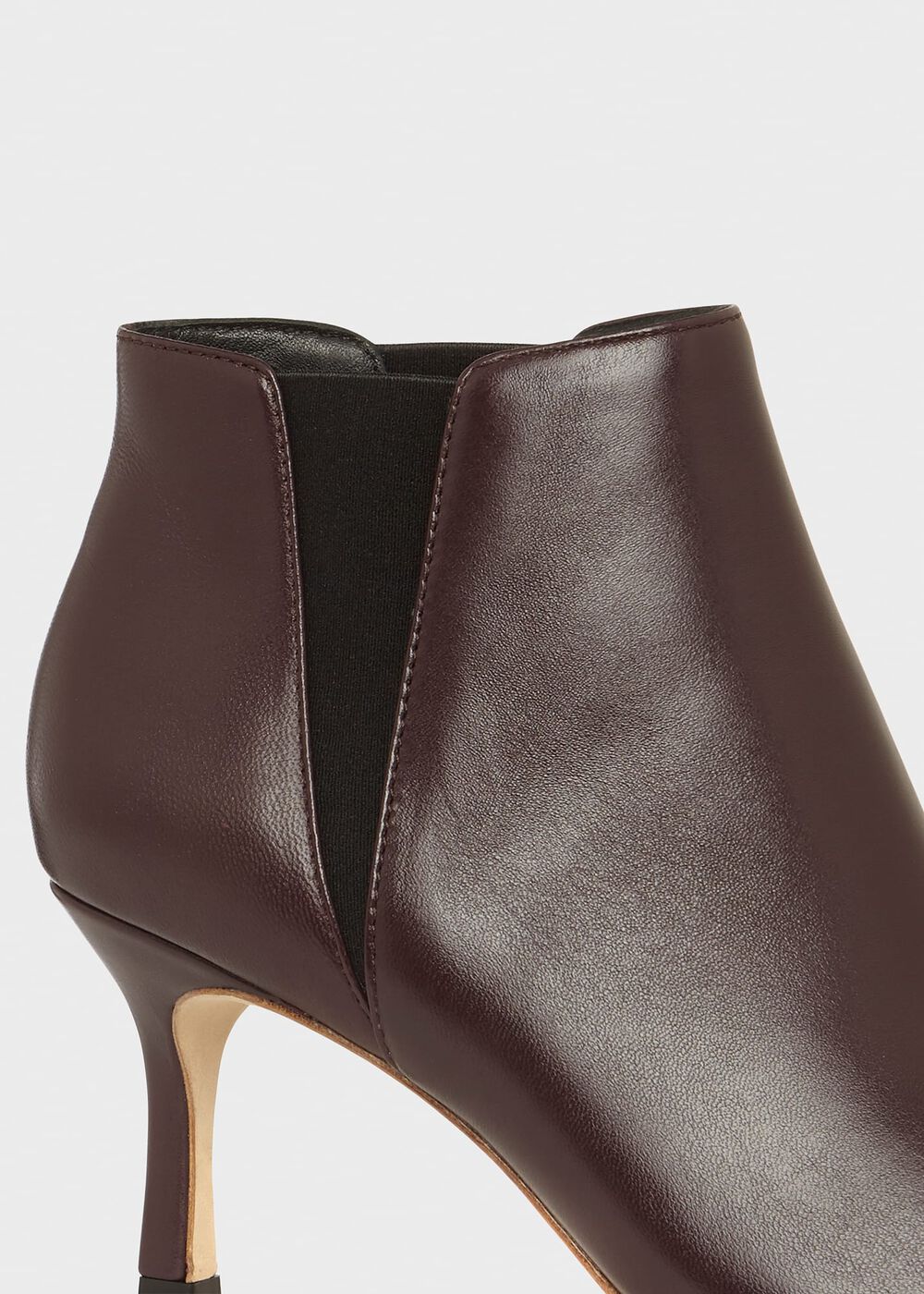 Vita Leather Ankle Boots, Burgundy, hi-res