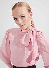 Thea Silk Blouse, Ballerina Pink, hi-res