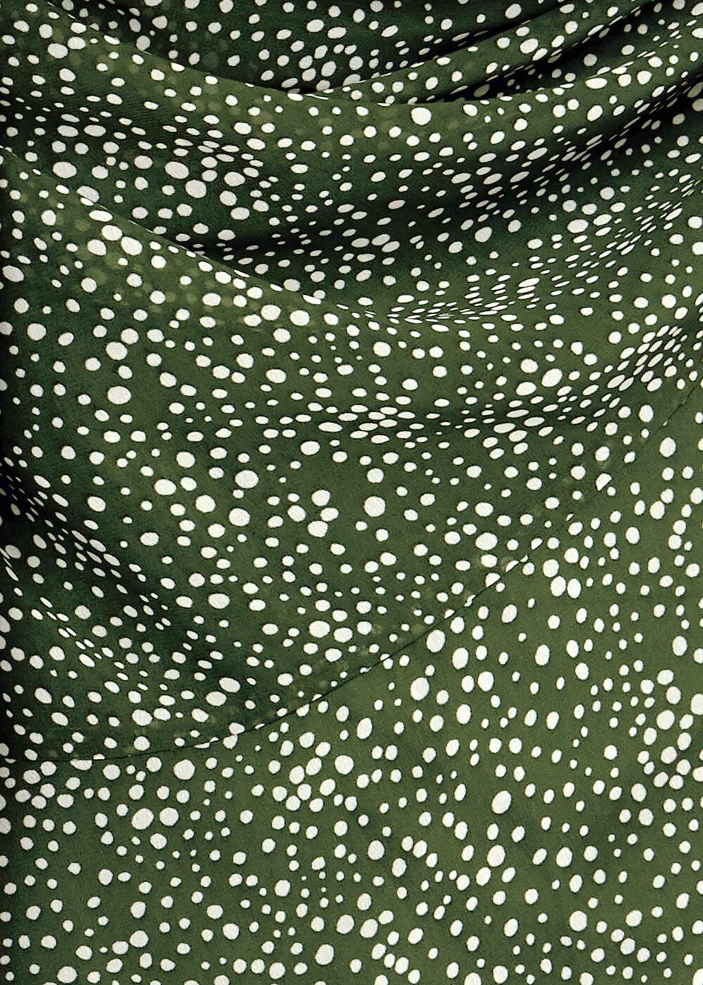 Frances Spot Belted Dress, Fern Green, hi-res