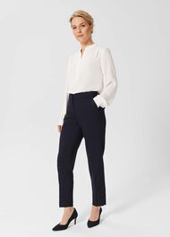 Petite Gael Wool Blend Pants, Navy, hi-res