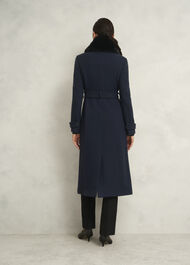Petite Celeste Coat, Navy, hi-res