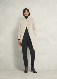 Marissa Wool Coat, Buff Grey, hi-res