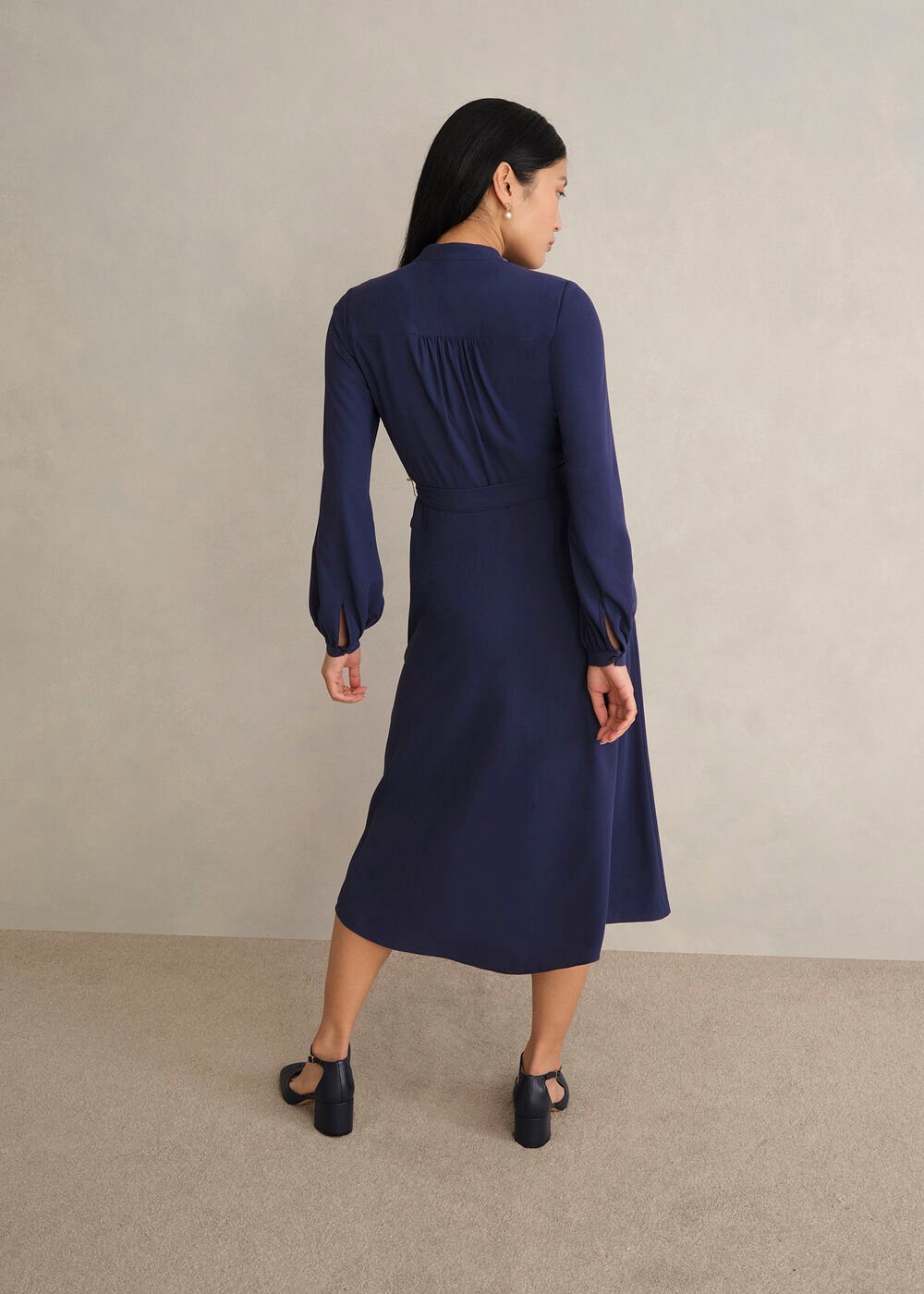 Petite Lettie Dress, Midnight Navy, hi-res
