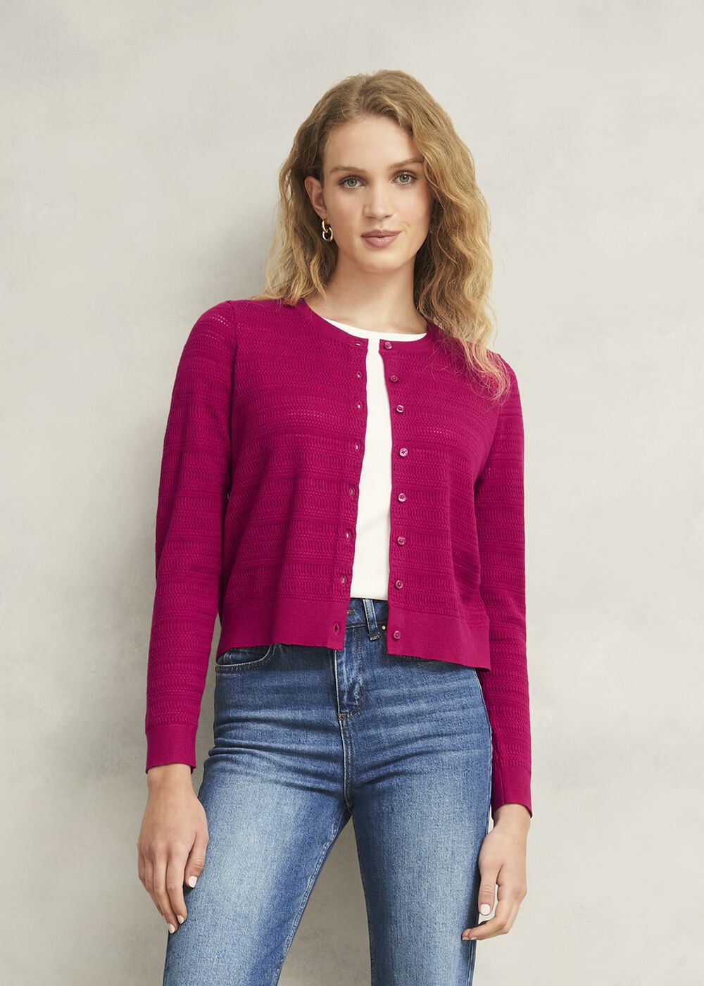 Robin Cardigan, Cerise Pink, hi-res