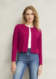 Robin Cardigan, Cerise Pink, hi-res