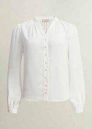 Peony Blouse, Ivory, hi-res