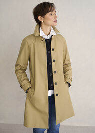 Petite Vivienne Shower Resistant Trench Coat, Fawn Beige, hi-res