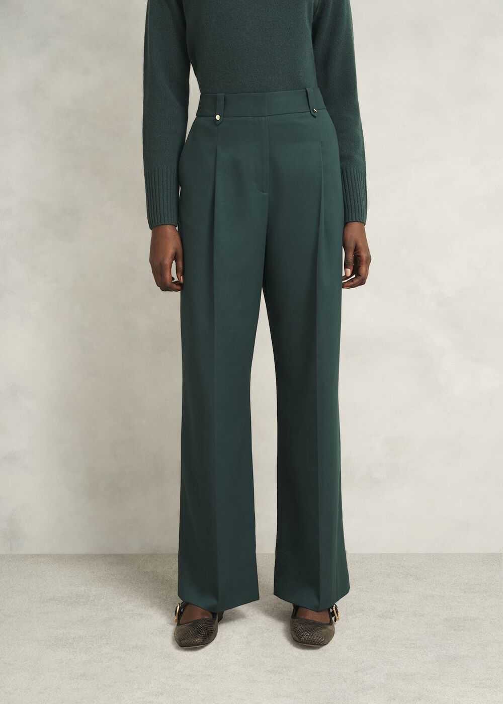 Lucile Wide Pants, Ponderosa Green, hi-res