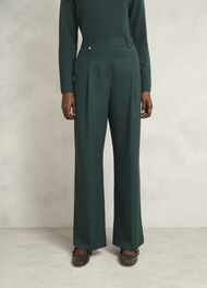 Lucile Wide Pants, Ponderosa Green, hi-res