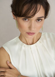 Florentina Earrings, Gold, hi-res