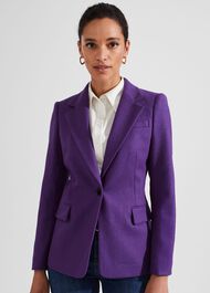Jess Wool Jacket, Indigo Purple, hi-res