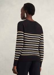 Destiny Sparkle Stripe Sweater , Black Multi, hi-res