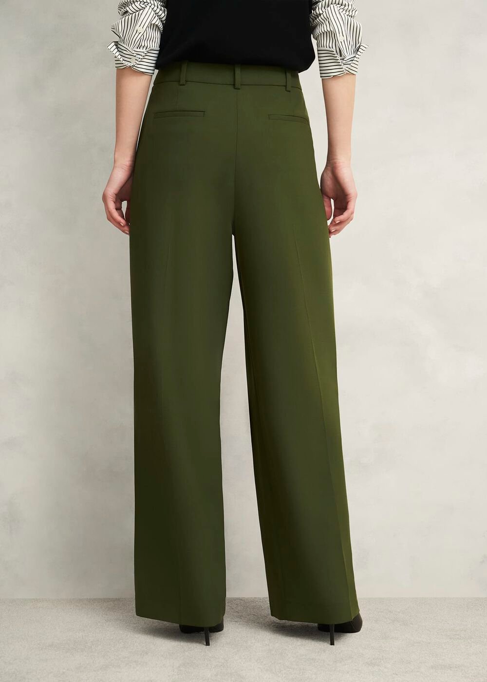 Alya Wide Pants, Dark Fern Green, hi-res