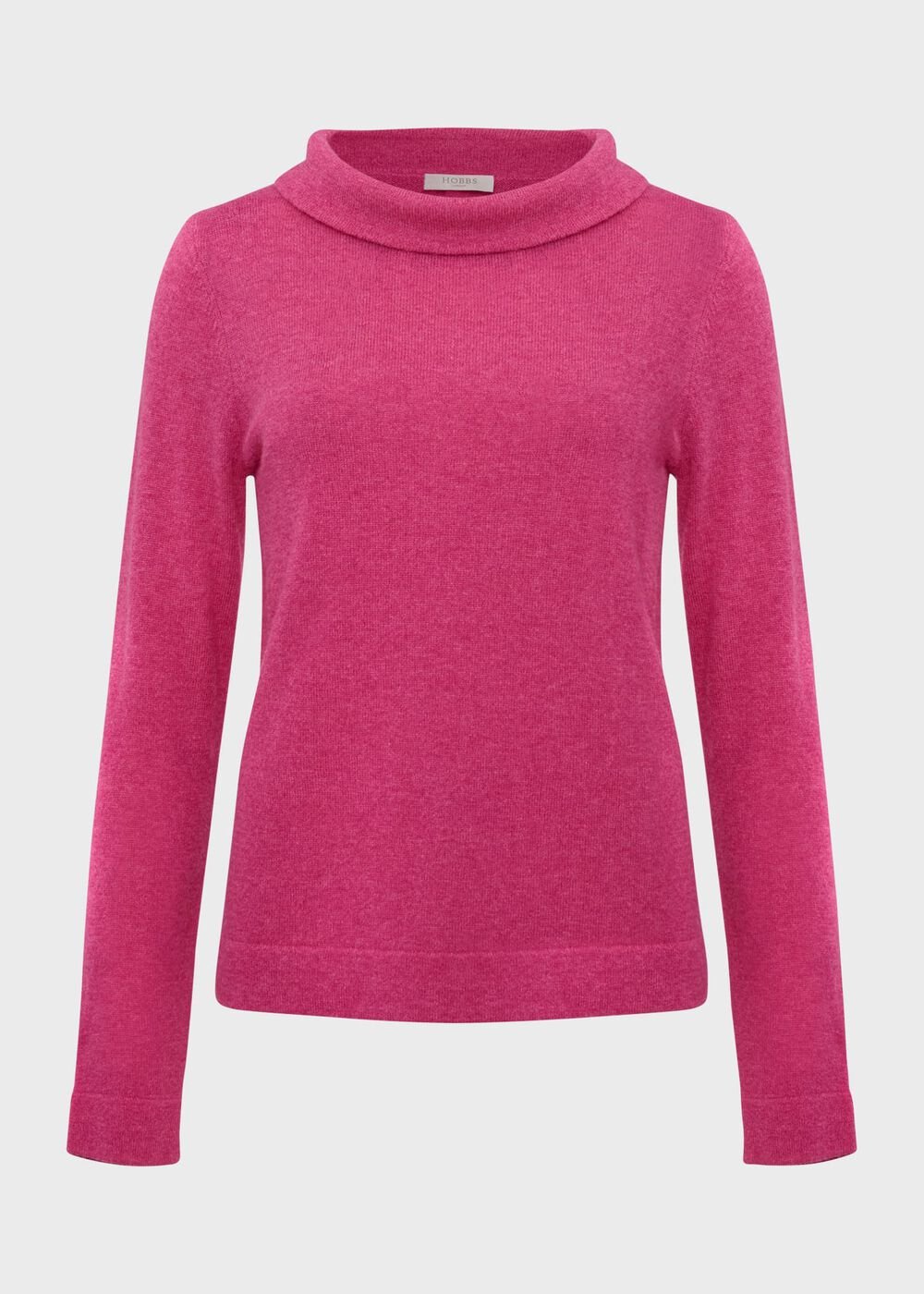 Audrey Wool Cashmere Sweater, Pink Marl, hi-res