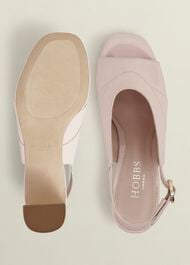 Karina Leather Sandals, Pale Pink, hi-res