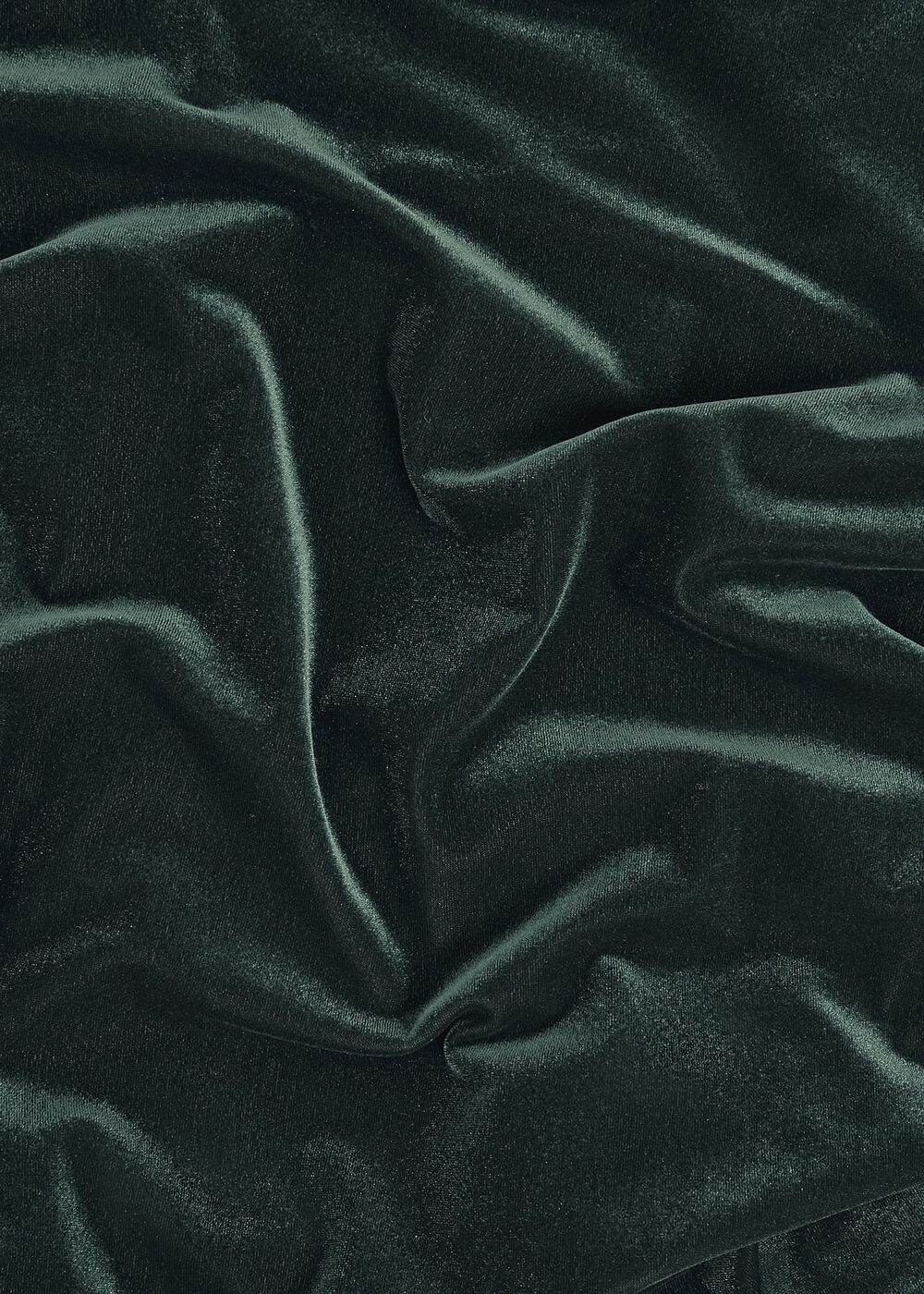 Aimee Velvet V Neck 3/4 Sleeve Top, Ponderosa Green, hi-res