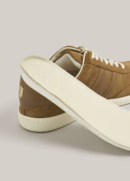 Khloe Suede Trainers, Tan, hi-res