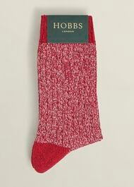Boot Single Socks, Red Multi, hi-res