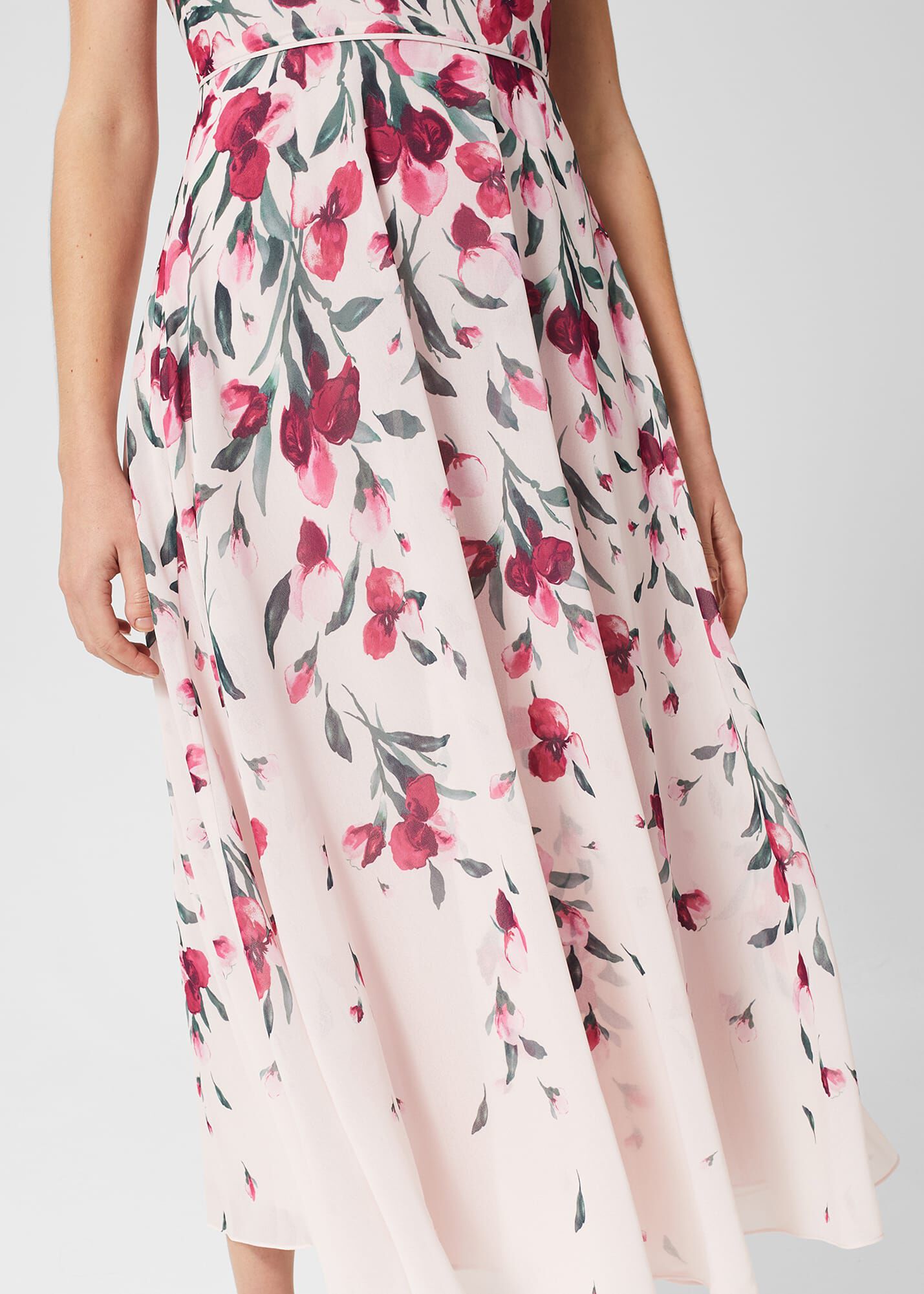 Carly Floral Midi Dress | Hobbs US |