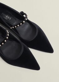Juliana Ballet Flats, Black, hi-res