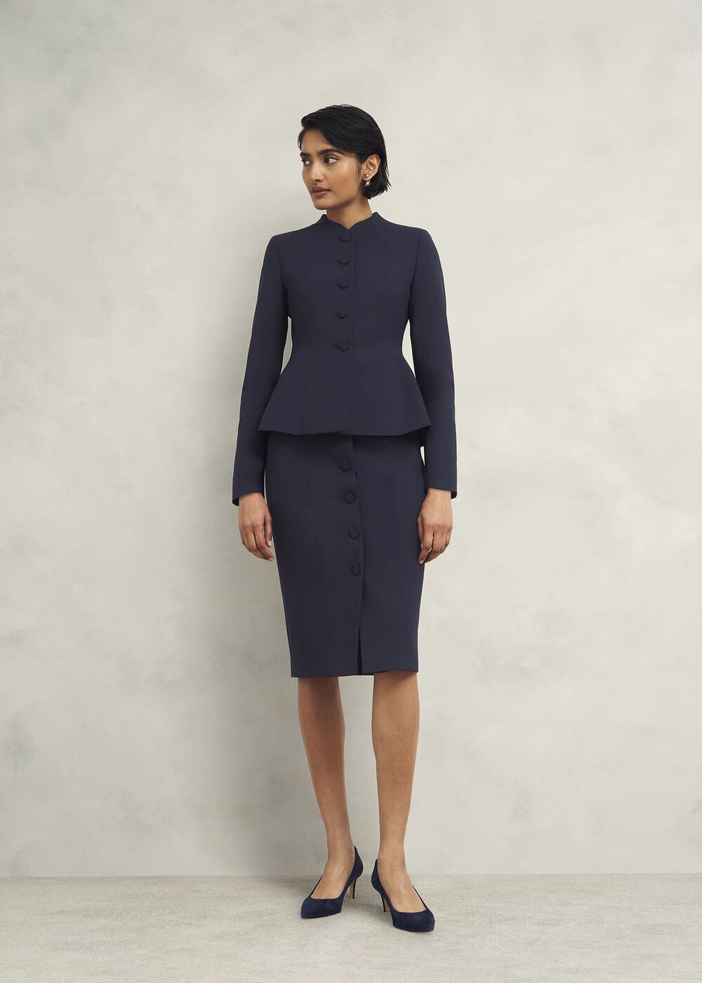 Berkeley Dress With Wool, Navy, hi-res