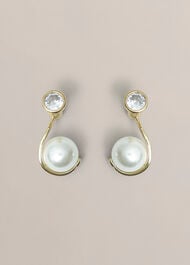 Robyn Glass Earrings, Gold, hi-res