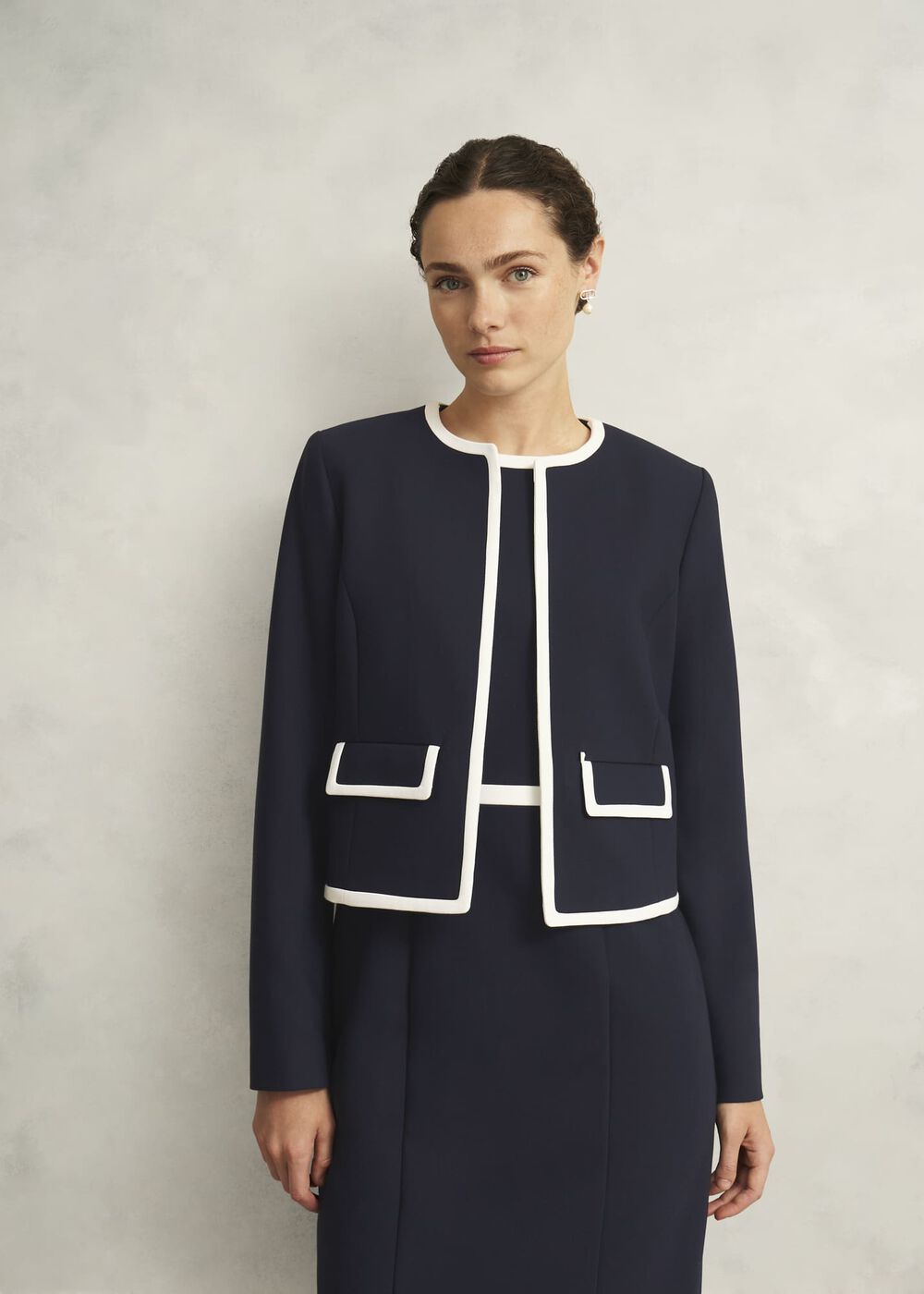 Sally Jacket, Navy Ivory, hi-res