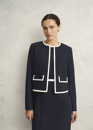 Sally Jacket, Navy Ivory, hi-res