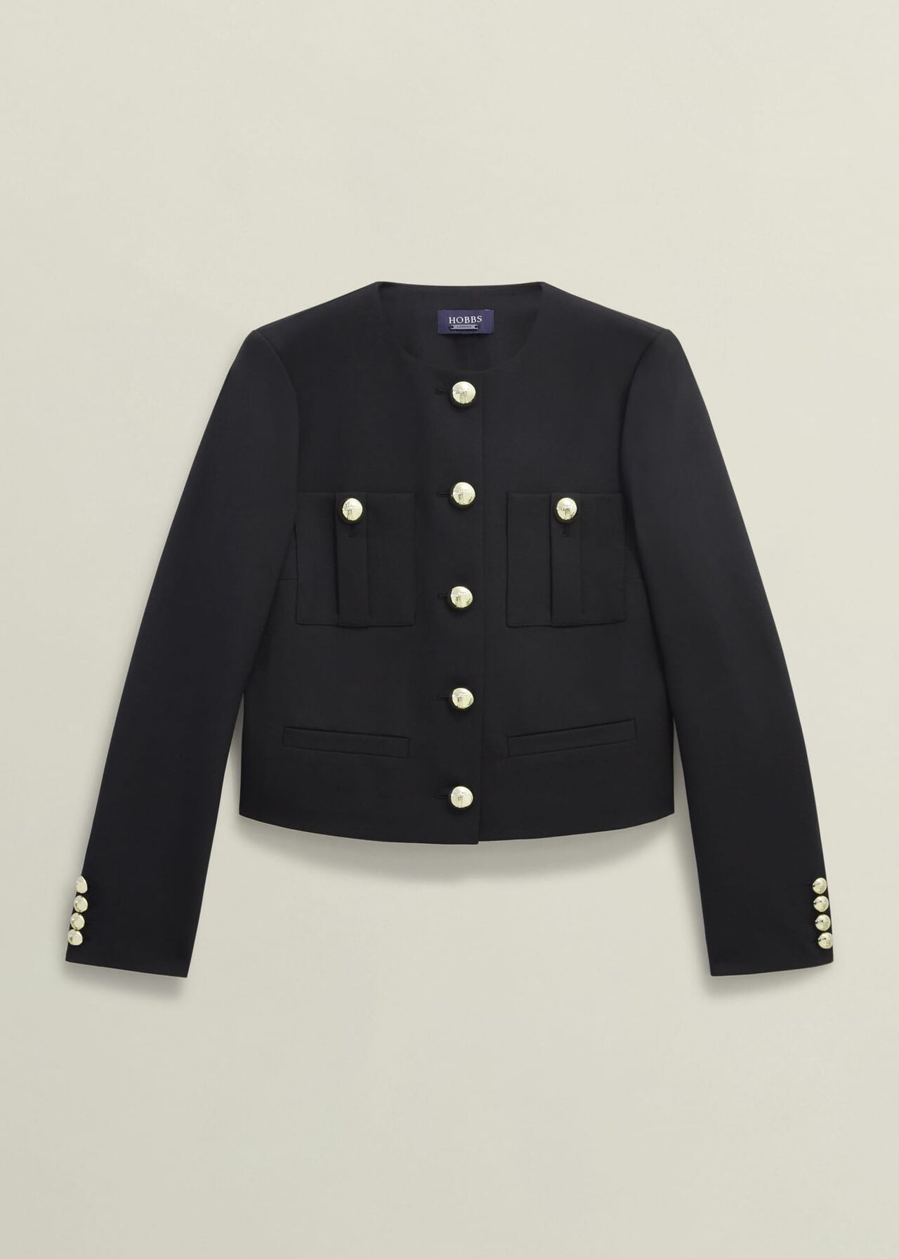 Sinclair Jacket With Wool, Black, hi-res