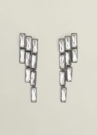 Reese Earrings, Silver, hi-res