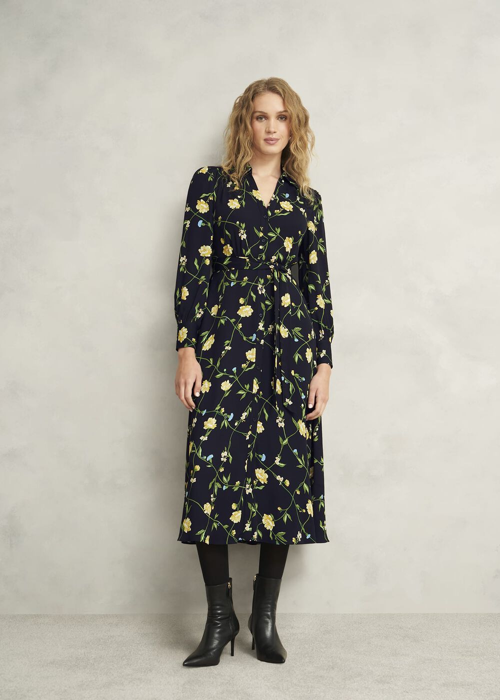 Petite Everly Dress, Navy Multi, hi-res
