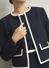 Sally Jacket, Navy Ivory, hi-res