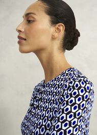 Petite Dakota Dress, Navy Multi, hi-res